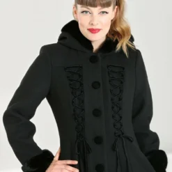 Hell Bunny Amaya Coat Black