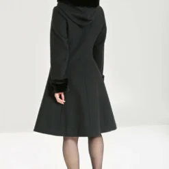 Hell Bunny Amaya Coat Black | Vintage Style Women's Coat | Hell Bunny Ladies Jacket 12 Hell Bunny Amaya Coat Black
