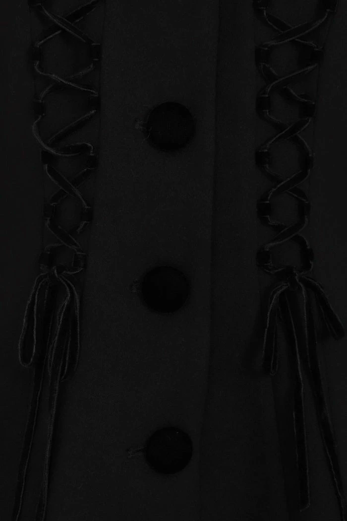 Hell Bunny Amaya Coat Black | Vintage Style Women's Coat | Hell Bunny Ladies Jacket 9 Hell Bunny Amaya Coat Black