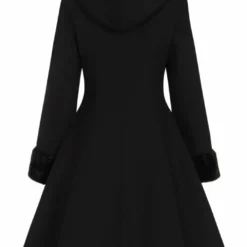 Hell Bunny Amaya Coat Black | Vintage Style Women's Coat | Hell Bunny Ladies Jacket 14 Hell Bunny Amaya Coat Black