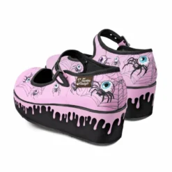 Hot Chocolate Design Chocolaticas Pink Widow Mary Jane Platform Shoes for Women 10 Hot Chocolate Design Chocolaticas Pink Widow Mary Jane Platform