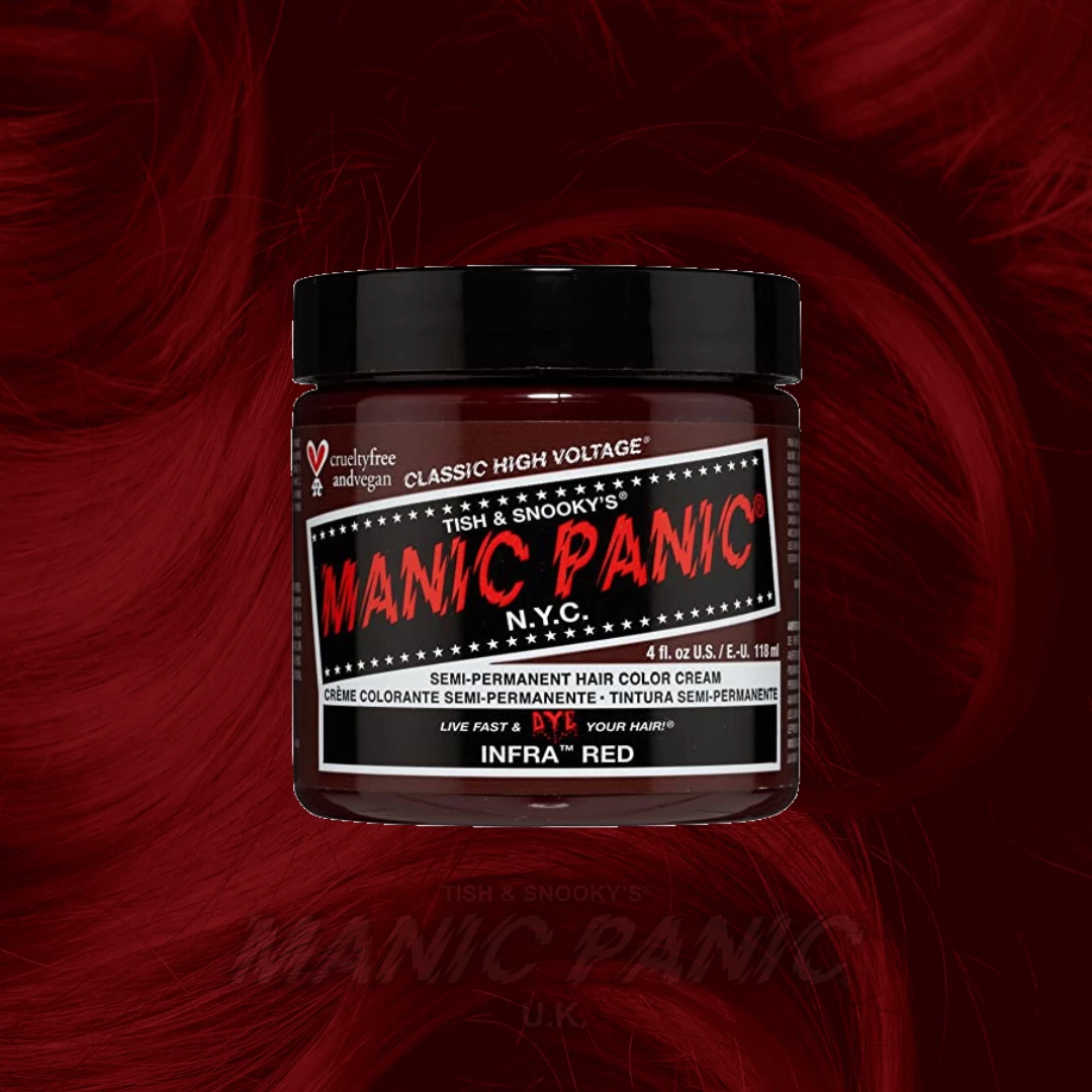 Manic Panic Classic Cream Hair Colour - Infra Red Hair Dye | Vibrant & Long-Lasting Vegan Hair Color 3 Manic Panic Classic Cream Hair Colour - Infra Red Hair Dye