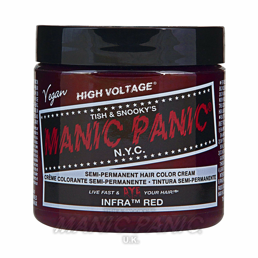 Manic Panic Classic Cream Hair Colour - Infra Red Hair Dye | Vibrant & Long-Lasting Vegan Hair Color 8 Manic Panic Classic Cream Hair Colour - Infra Red Hair Dye
