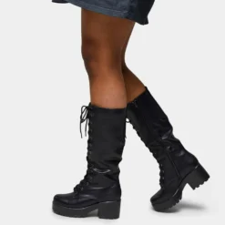 Koi Footwear Koi Sektor Chunky High Boots Ladies