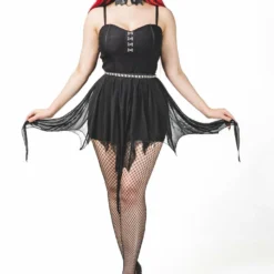 Necessary Evil Persephone Bat Wings Layer Top Or Skirt