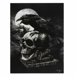 Homeware Gothic Gifts Poe's Raven Canvas By Alchemy
