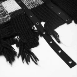 Punk Rave Kaz Distressed Jumper - White