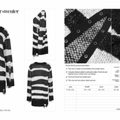 Punk Rave Kaz Distressed Jumper - White