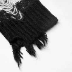 Punk Rave Kaz Distressed Jumper - White