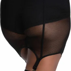 Ladies Killstar Pussy Power Fishnet Skirt - Black