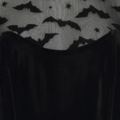 Collectif Rooey Bat Mesh Velvet Pencil Dress