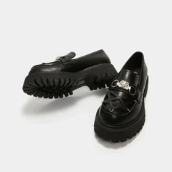 Koi Footwear Ladies Koi Silent Dusk Owl Pentagram Loafers