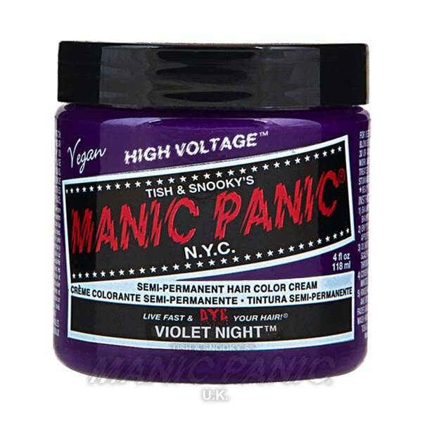 Manic Panic Classic Cream Hair Colour - Violet Night | Vibrant Vegan & Cruelty-Free Hair Dye 6 Hair Dye Manic Panic Classic Cream Hair Colour - Violet Night