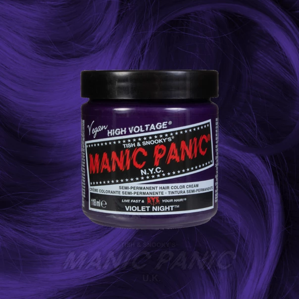 Manic Panic Classic Cream Hair Colour - Violet Night | Vibrant Vegan & Cruelty-Free Hair Dye 3 Hair Dye Manic Panic Classic Cream Hair Colour - Violet Night