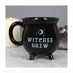 Gothic Gifts Witches Brew Cauldron Mug Homeware